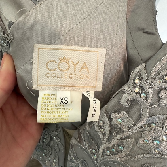 Embellished Homecoming Dress Grey/Slate - Picture 6 of 6